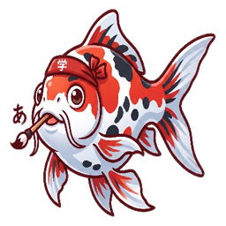 Kohaku the koi (happy)